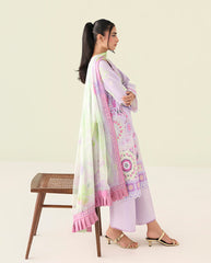 Roheenaz Rosette Unstitched Lawn '26 | Azure days