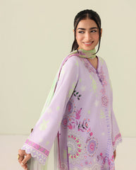 Roheenaz Rosette Unstitched Lawn '26 | Azure days