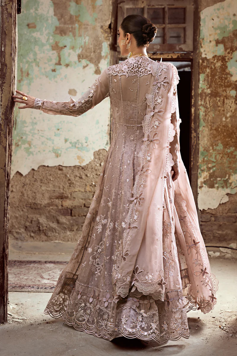 Back panels of WN-01 AISLA showing delicate embroidery