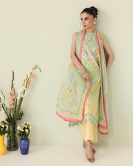 Roheenaz Rosette Unstitched Lawn '26 | Bloomed Muse