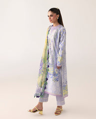 Roheenaz Rosette Unstitched Lawn '26 | Blush Meadow