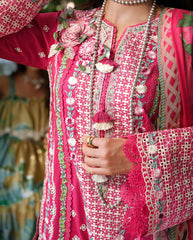 Mushq Amoi luxury lawn '26 | Blushing Rose