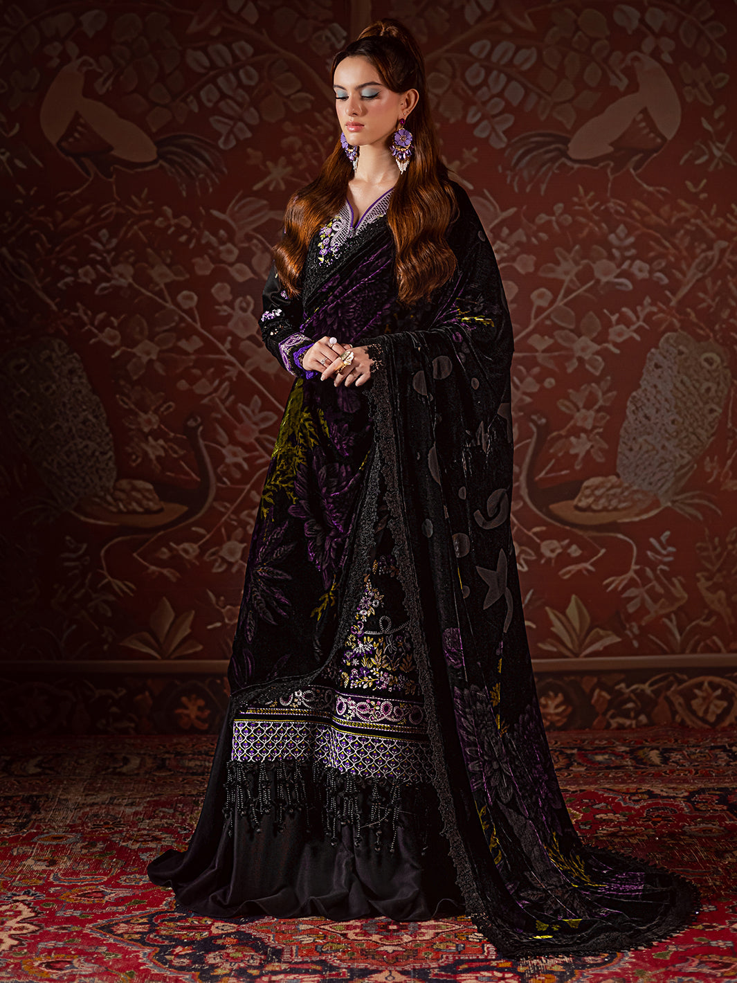 Mahnur | CK-001 | 3 PC Kotrai | Amelia Luxury Winter'25