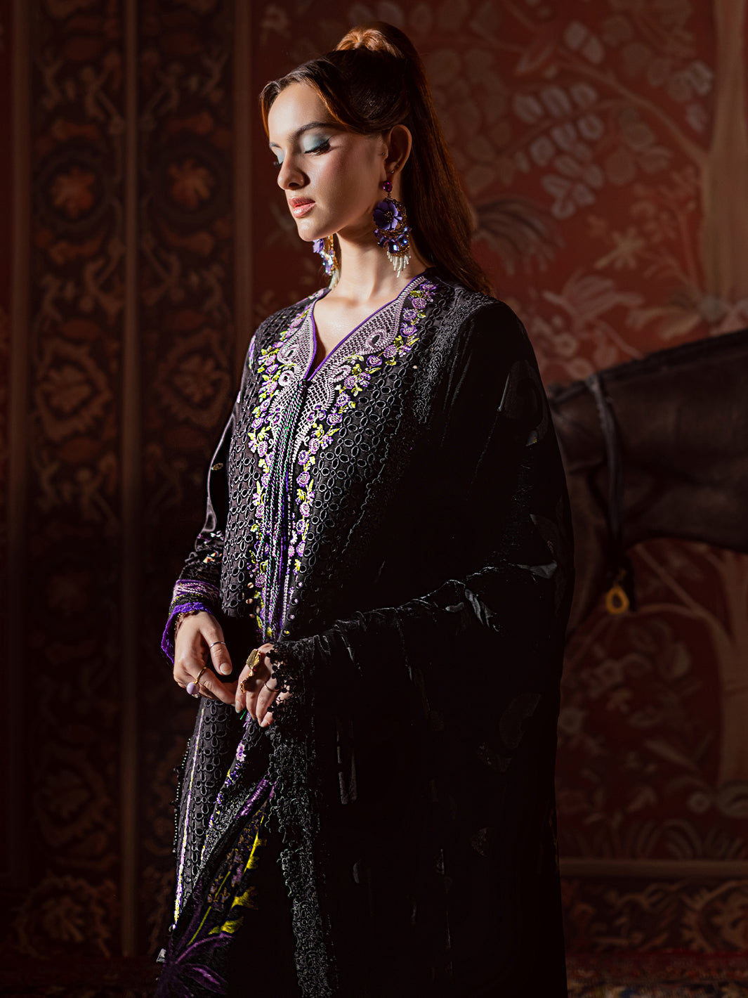 Mahnur | CK-001 | 3 PC Kotrai | Amelia Luxury Winter'25