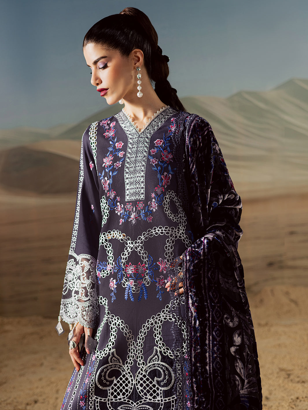 Mahnur | CK-005 | 3 PC Kotrai | Amelia Luxury Winter'25