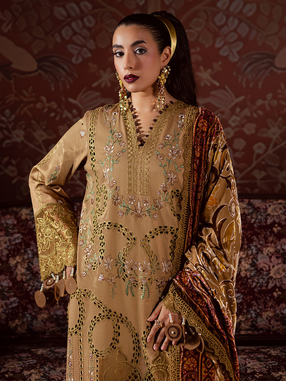 Mahnur | CK-006 | 3 PC Kotrai | Amelia Luxury Winter'25