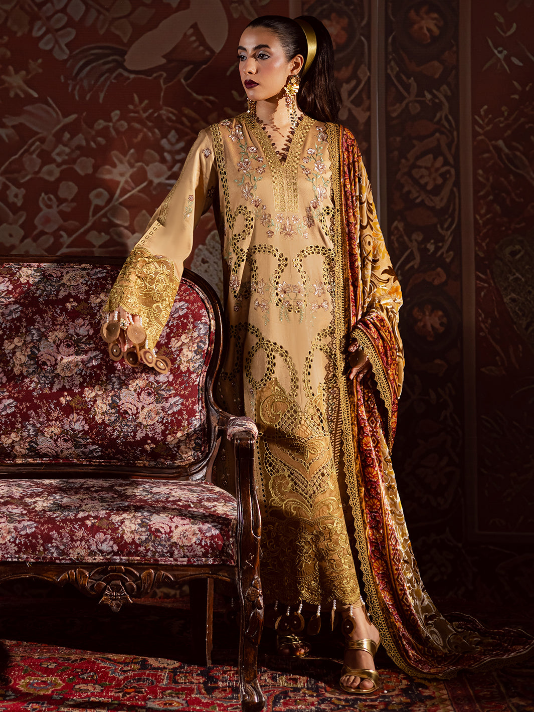 Mahnur | CK-006 | 3 PC Kotrai | Amelia Luxury Winter'25