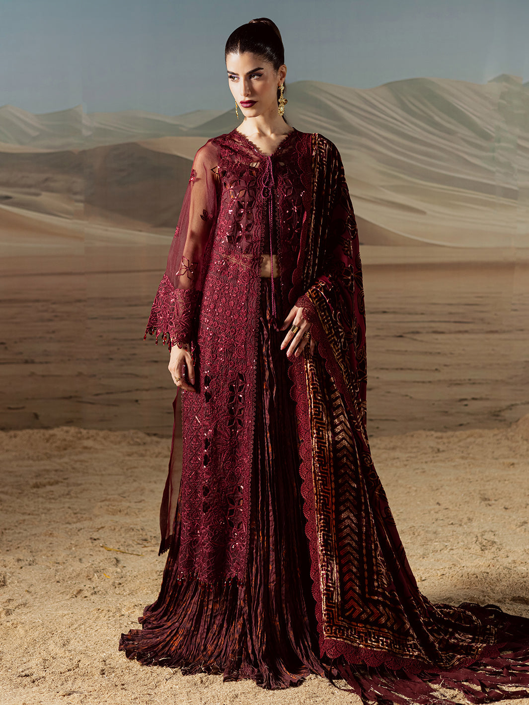Mahnur | CK-007 | 3 PC Kotrai | Amelia Luxury Winter'25