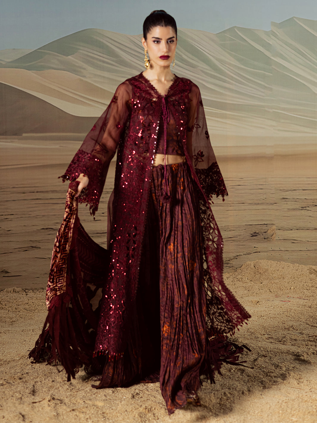 Mahnur | CK-007 | 3 PC Kotrai | Amelia Luxury Winter'25