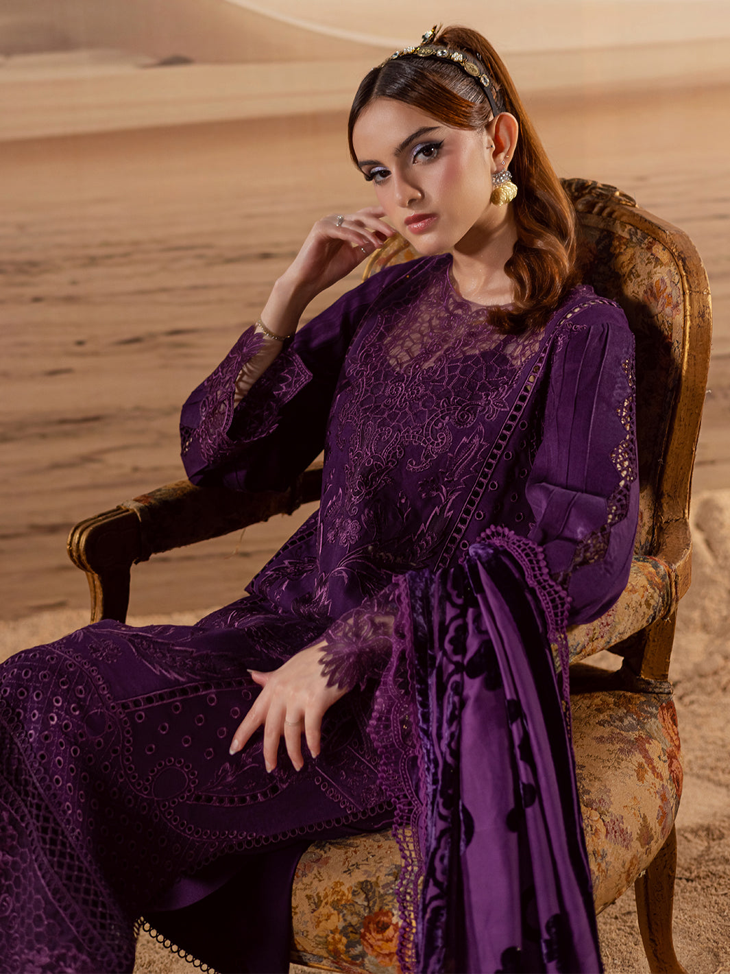 Mahnur | CK-010 | 3 PC Kotrai | Amelia Luxury Winter'25
