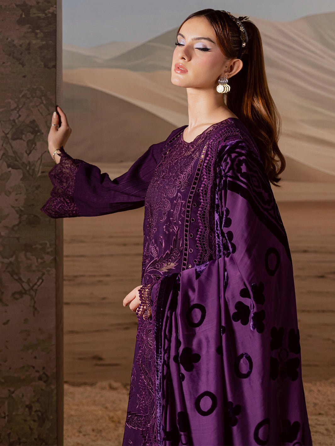 Mahnur | CK-010 | 3 PC Kotrai | Amelia Luxury Winter'25