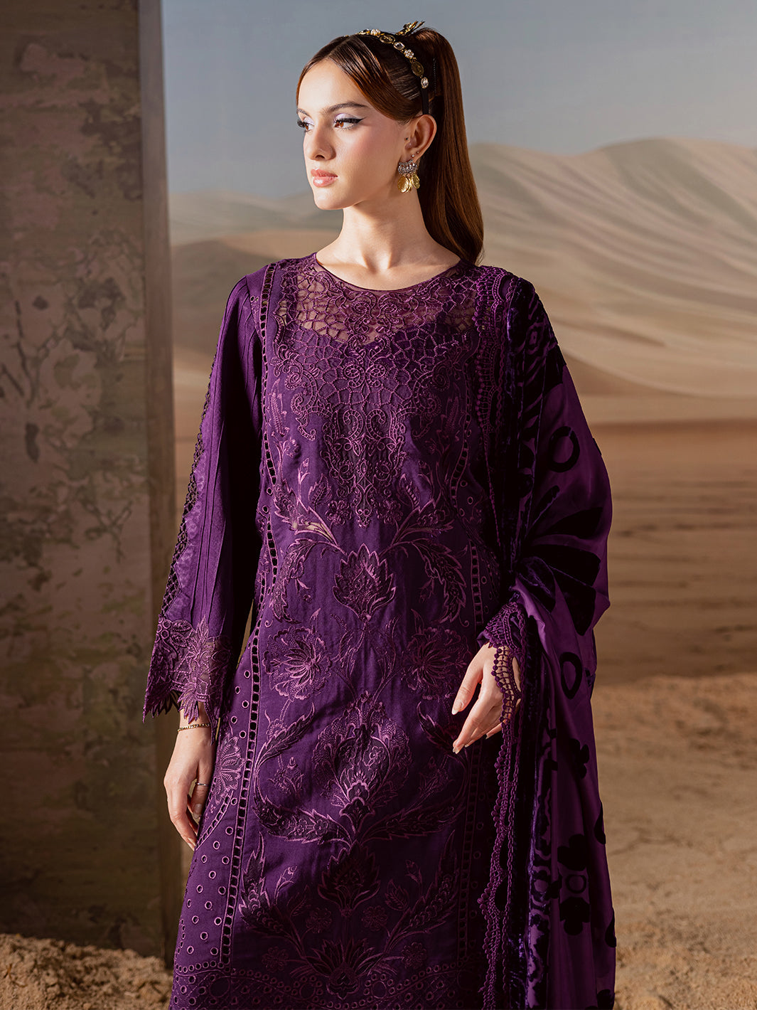 Mahnur | CK-010 | 3 PC Kotrai | Amelia Luxury Winter'25