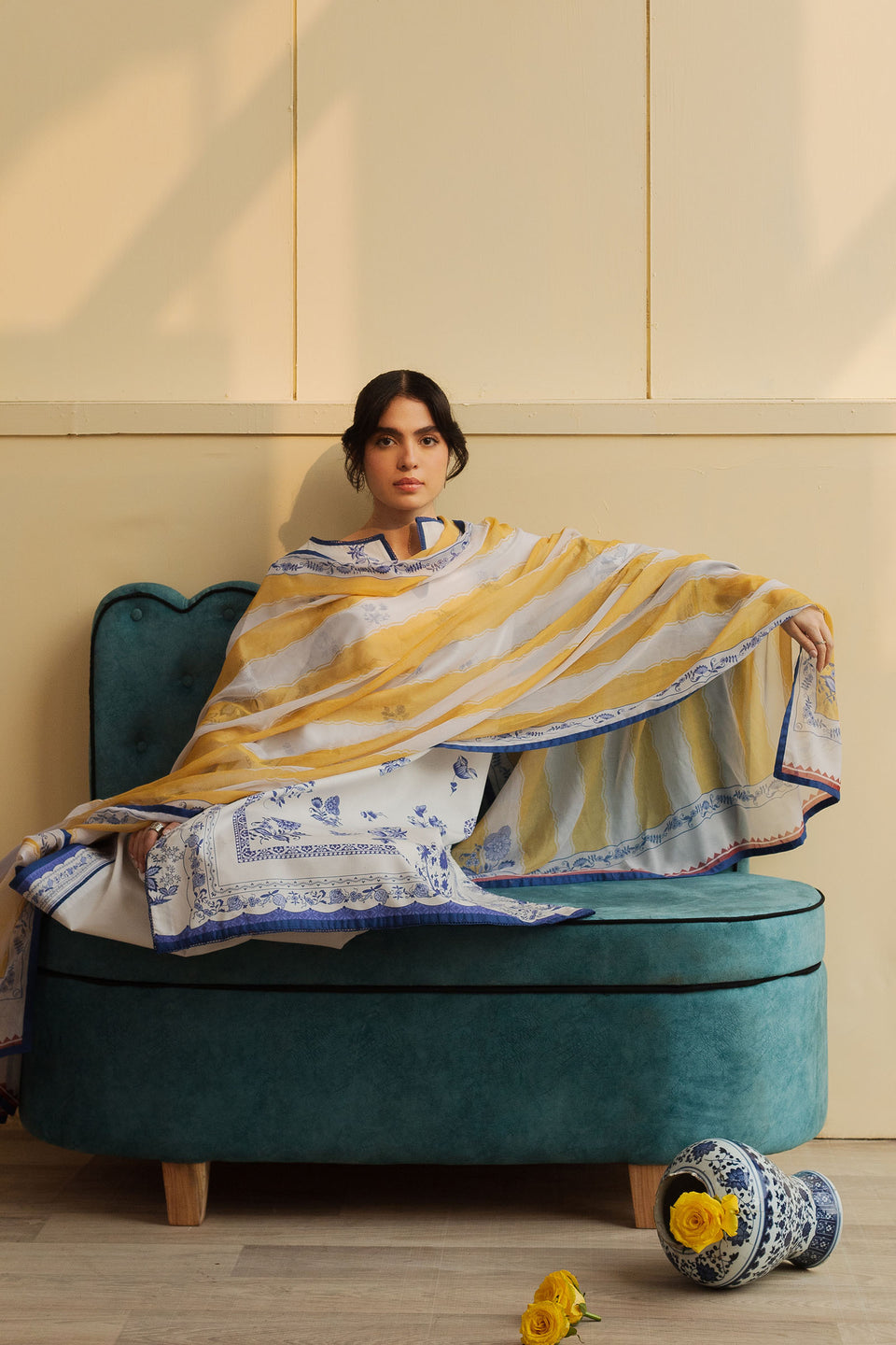 Coco Prints Collection'24 Vol-02 By Zara Shahjahan Mango Punch-D6