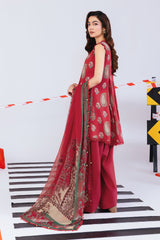 |MB-CUS25-1110-A| 3 Pc Unstitched Printed Linen Suit