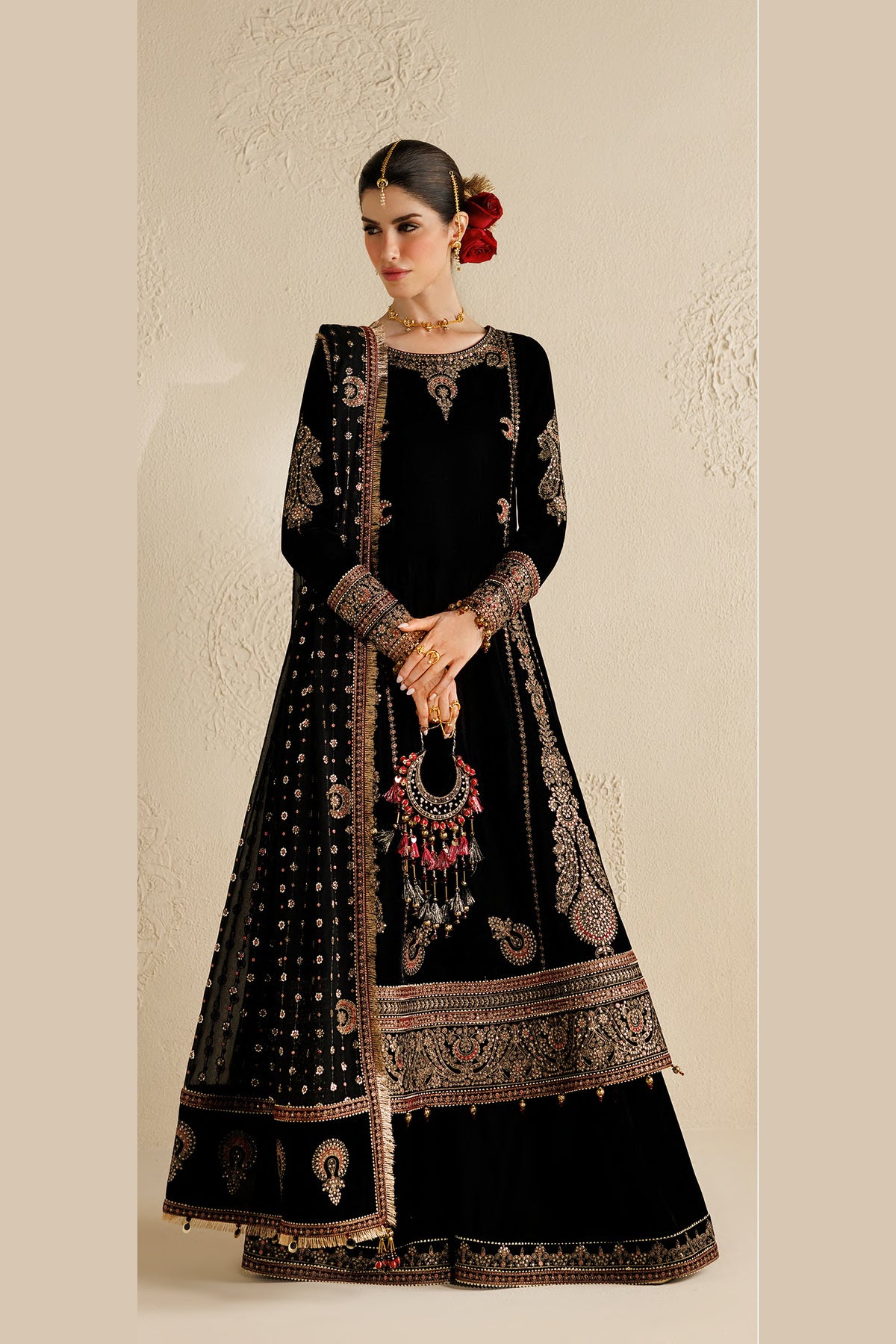 Jazmin Chandni Formals | Embroidered Velvet - CVF’26-D01
