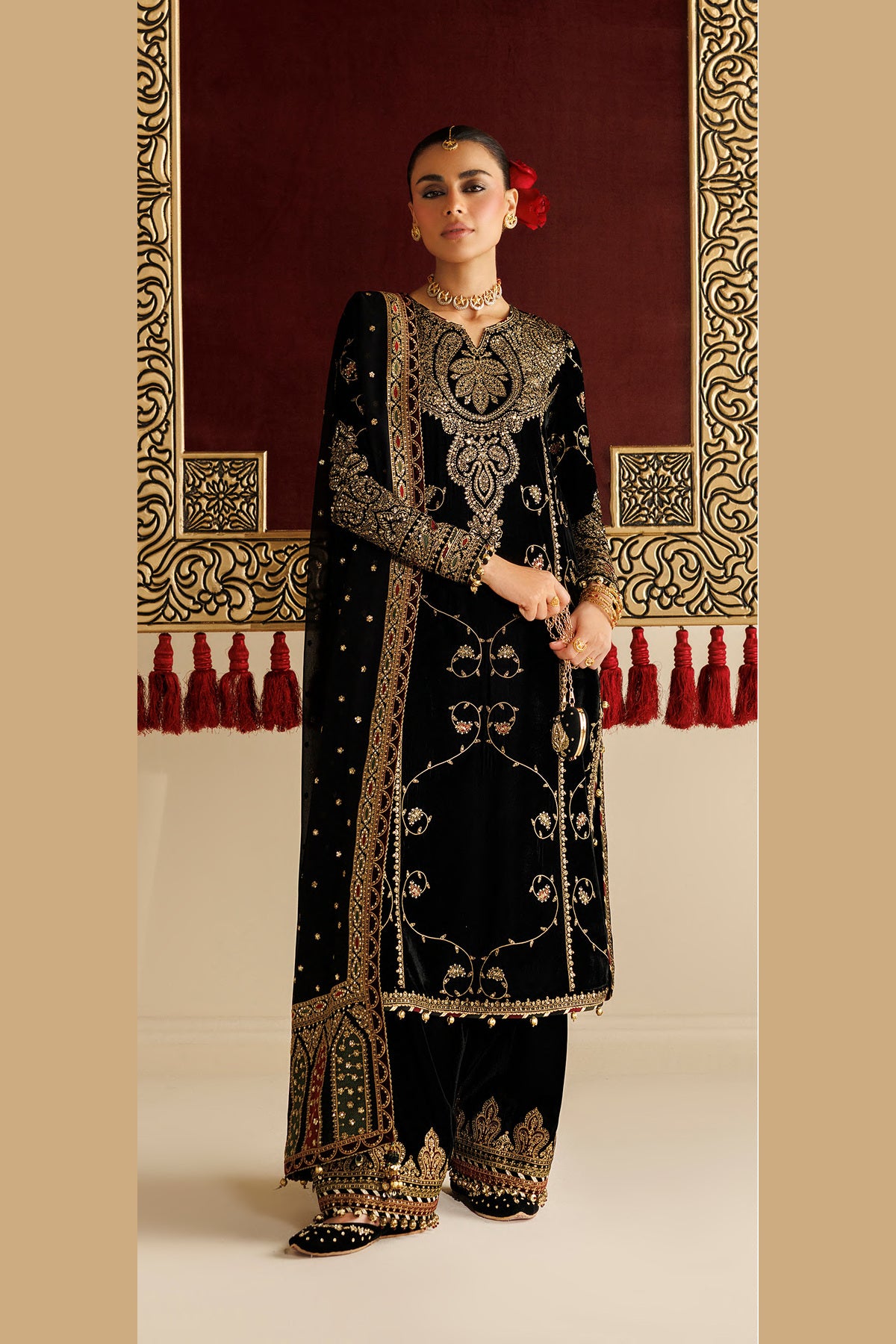 Jazmin Chandni Formals | Embroidered Velvet - CVF’26-D05