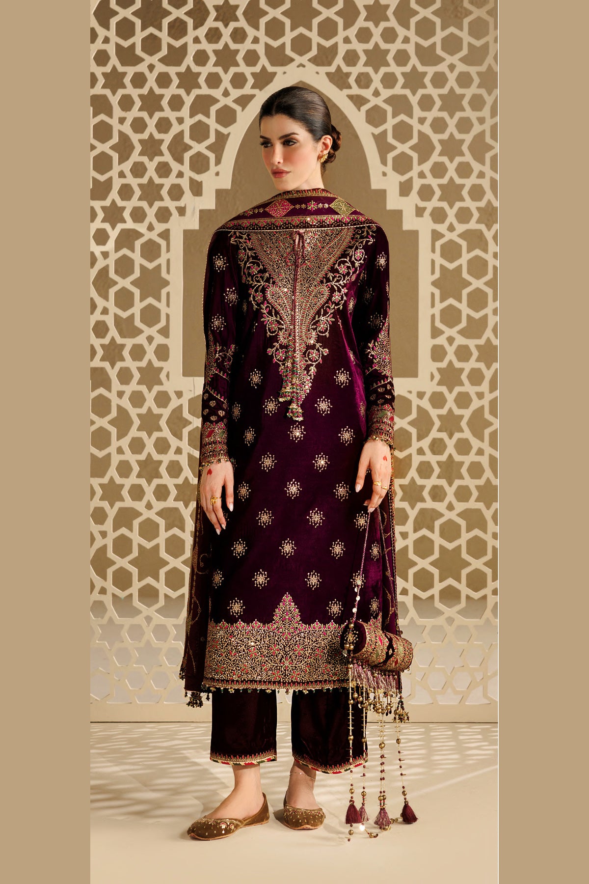 Jazmin Chandni Formals | Embroidered Velvet - CVF’26-D08