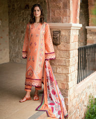 Chikan embroidered lawn front panel of Roheenaz Orelia suit