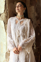 Chikankari neckline patch embroidery on WN-03 ROISE