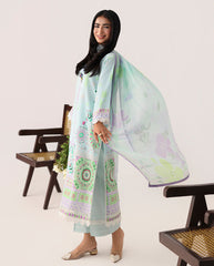 Roheenaz Rosette Unstitched Lawn '26 | Cool Mirage