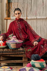 M.Prints By Maria B | 3 Piece Unstitched Embroidered Dobby Linen Suit MPT-3110-A