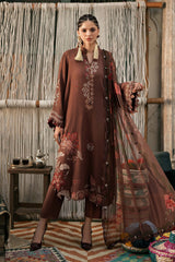 M.Prints By Maria B | 3 Piece Unstitched Embroidered Dobby Linen Suit MPT-3110-B