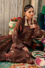 M.Prints By Maria B | 3 Piece Unstitched Embroidered Dobby Linen Suit MPT-3110-B