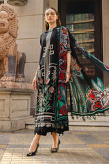 Maria B Lawn | 3 Piece Unstitched Embroidered Jacquard Lawn Suit EL-26-11