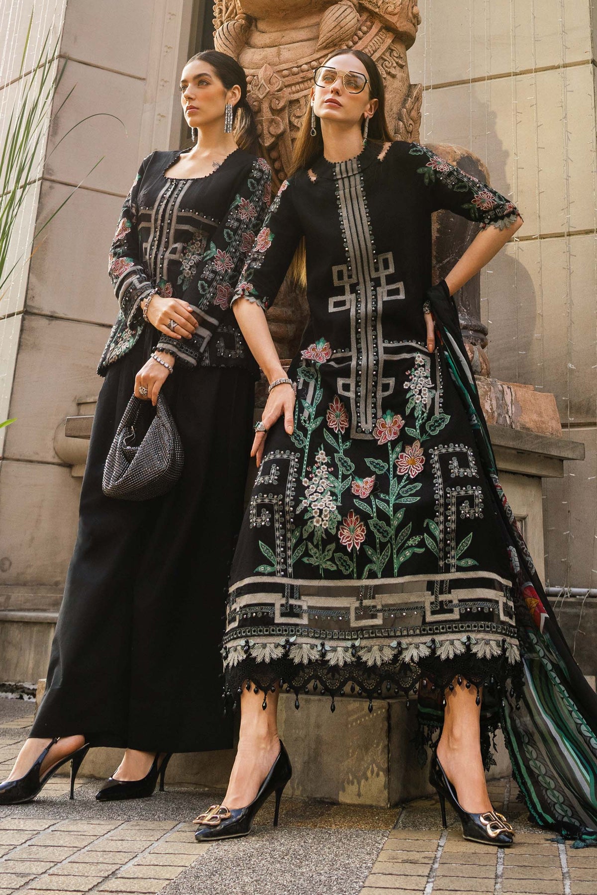Maria B Lawn | 3 Piece Unstitched Embroidered Jacquard Lawn Suit EL-26-11