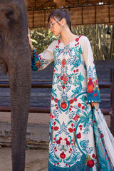 Maria B M.Prints | 3 Piece Unstitched Embroidered Lawn Suit MPT-2912-A
