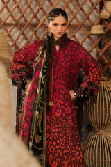 M.Prints By Maria B | 3 Piece Unstitched Embroidered Linen Suit MPT-3101-A