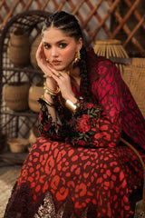 M.Prints By Maria B | 3 Piece Unstitched Embroidered Linen Suit MPT-3101-A