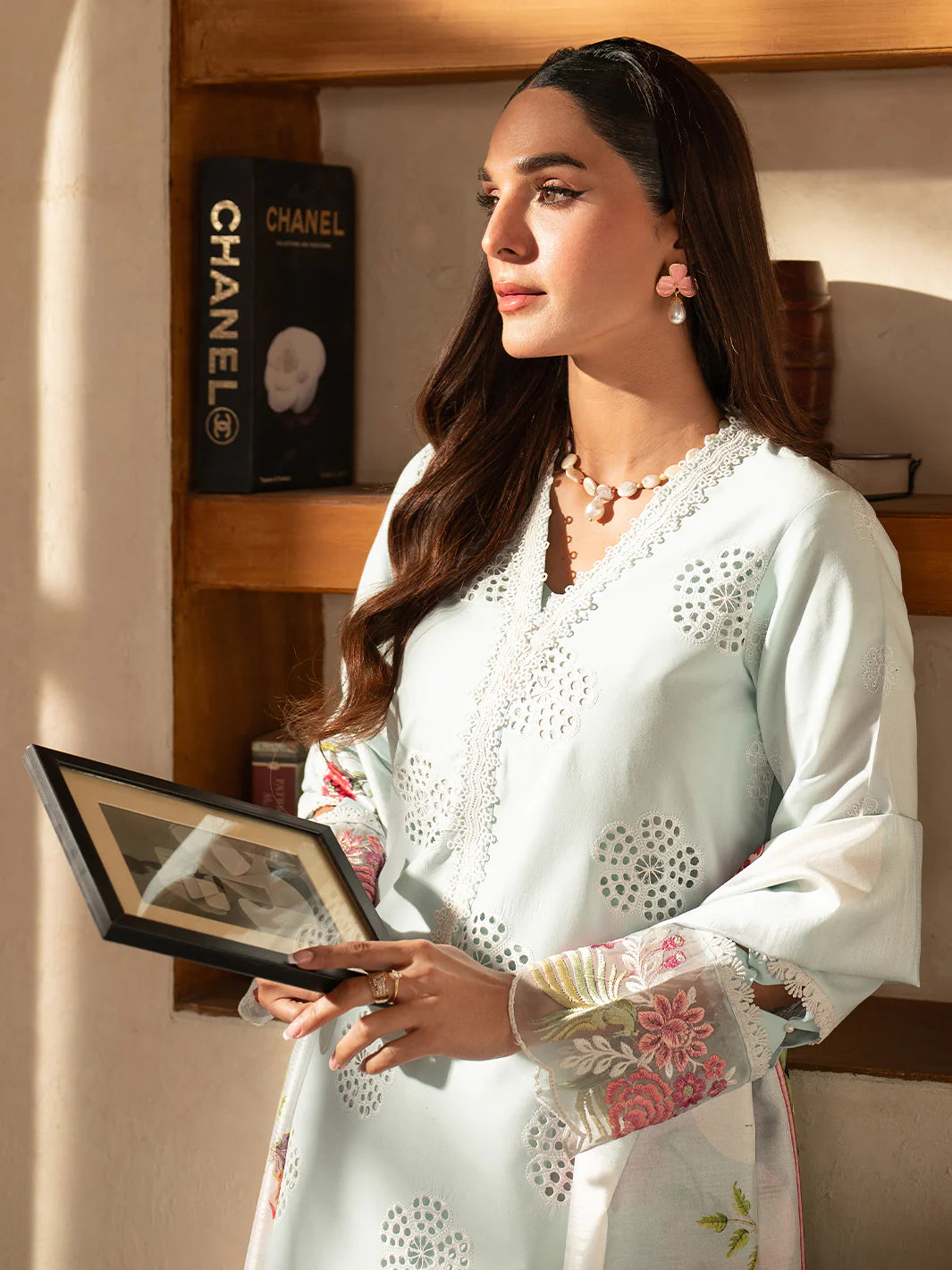 Stella Luxury Lawn '25 | SL-01 B | 3PC Embroidered Lawn Suit