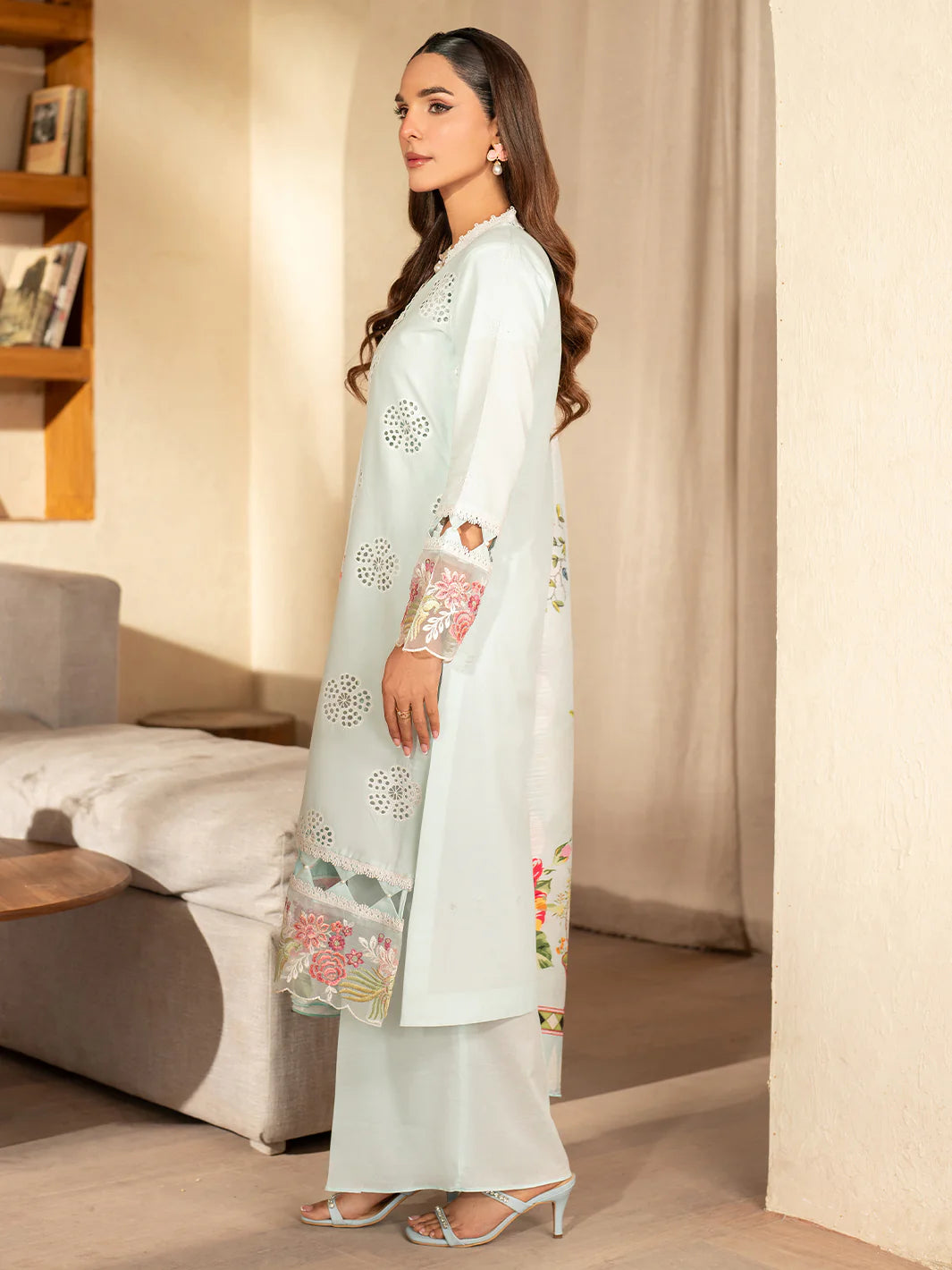 Stella Luxury Lawn '25 | SL-01 B | 3PC Embroidered Lawn Suit