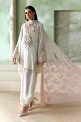 Soiree By Mariab - Embroidered Tusser Silk Suit - SR-01-02