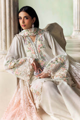 Soiree By Mariab - Embroidered Tusser Silk Suit - SR-01-02