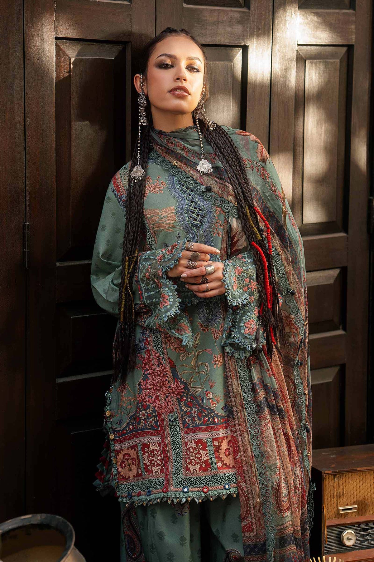 M.Prints By Maria B | 3 Piece Unstitched Embroidered Cambric Suit MPT-3102-A