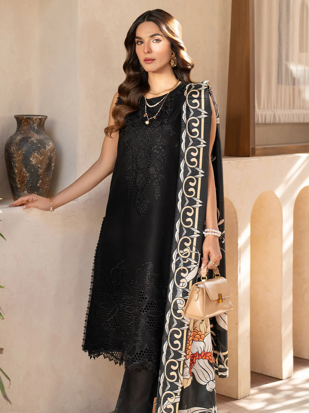 Stella Luxury Lawn '25 | SL-03A | 3PC Embroidered Lawn Suit