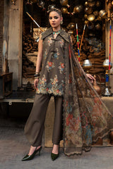 M.Prints By Maria B | 3 Piece Unstitched Embroidered Cambric Suit MPT-3103-B