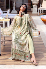 Maria B Lawn | 3004-B |3 Piece Unstitched Embroidered Lawn Suit