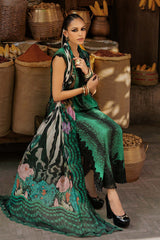 M.Prints By Maria B | 3 Piece Unstitched Embroidered Linen Suit MPT-3105-A