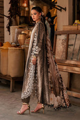 M.Prints By Maria B | 3 Piece Unstitched Embroidered Linen Suit MPT-3105-B
