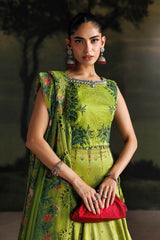 Soiree By Mariab - Embroidered Raw Silk Suit - SR-01-06