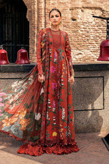 M.Prints By Maria B | 3 Piece Unstitched Embroidered Cambric Suit MPT-3106-B