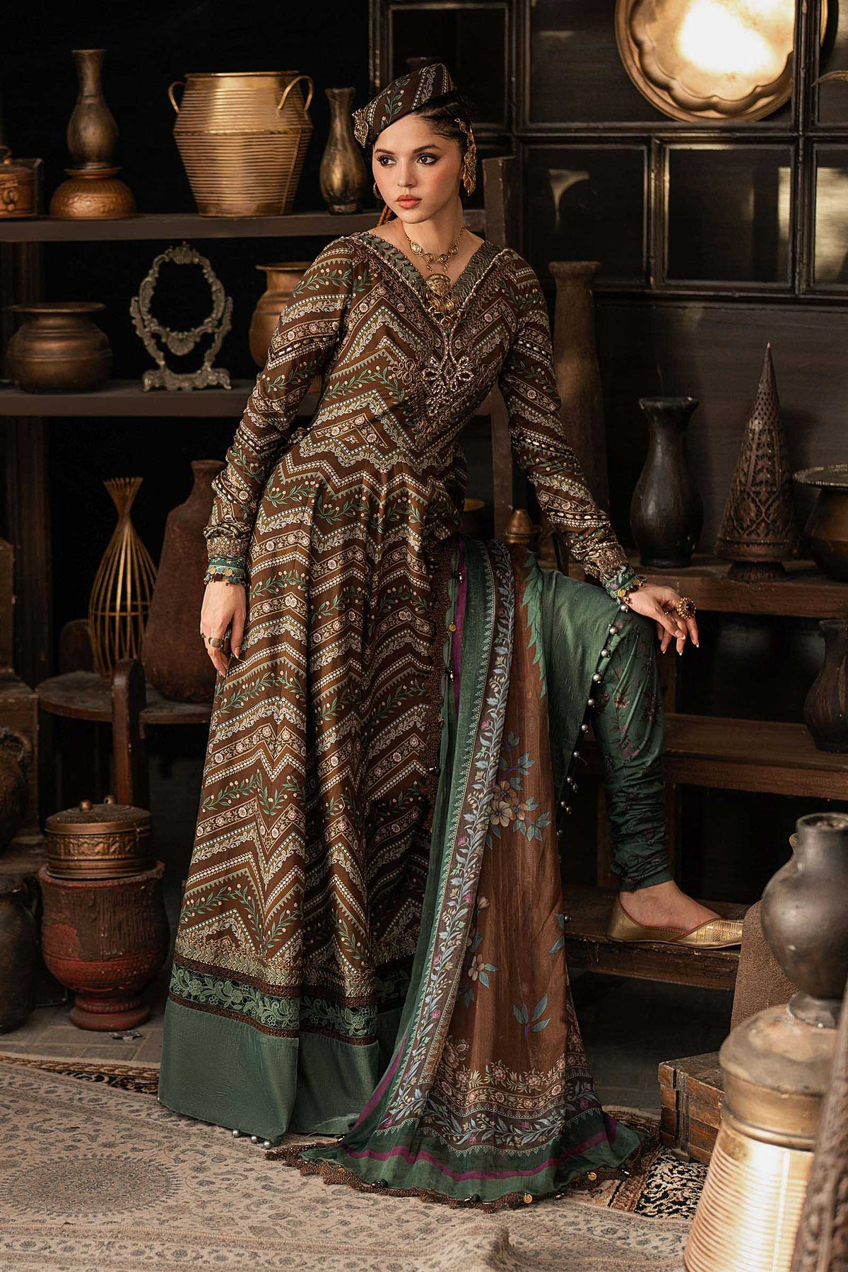 M.Prints By Maria B | 3 Piece Unstitched Embroidered Cambric Suit MPT-3107-A