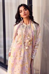 Maria B Lawn | 3007-B |3 Piece Unstitched Embroidered Lawn Suit