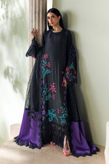 Soiree By Mariab - Embroidered Raw Silk Suit - SR-01-08