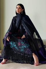 Soiree By Mariab - Embroidered Raw Silk Suit - SR-01-08