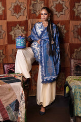 M.Prints By Maria B | 3 Piece Unstitched Embroidered Irish Linen Suit MPT-3108-A