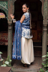 M.Prints By Maria B | 3 Piece Unstitched Embroidered Irish Linen Suit MPT-3108-A